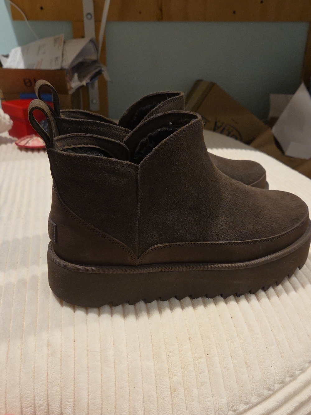 Women's Brown Suede Ankle Boots